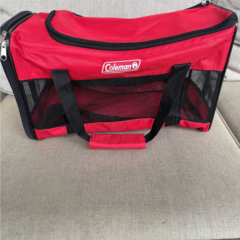 Coleman, Red and Black, Soft-Sided, Pet Carrier